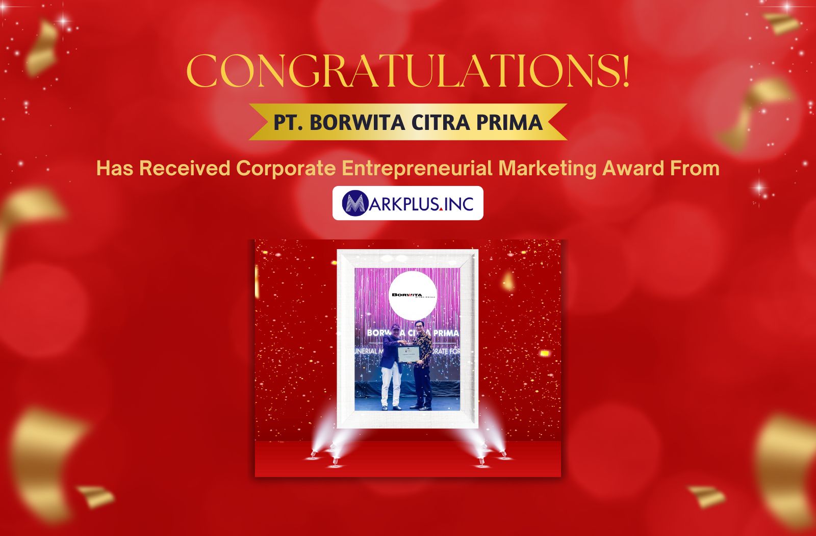 Borwita Wins the 2025 Corporate Entrepreneurial Marketing Award from MarkPlus